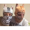 image:imageWTACTFUL 3D Animal Ears Balaclava Breathable Face Mask for HalloweenCat Meb19