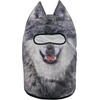 image:imageWTACTFUL 3D Animal Ears Balaclava Breathable Face Mask for HalloweenGray Coyote Meb10