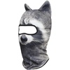 image:imageWTACTFUL 3D Animal Ears Balaclava Breathable Face Mask for HalloweenRacoon Meb16