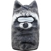 image:imageWTACTFUL 3D Animal Ears Balaclava Breathable Face Mask for HalloweenRacoon Meb16