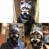 image:imageWTACTFUL 3D Animal Ears Balaclava Breathable Face Mask for HalloweenRacoon Meb17
