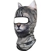 image:imageWTACTFUL 3D Animal Ears Balaclava Breathable Face Mask for HalloweenSilver Tabby American Shorthair Meb21