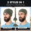 image:imageWTACTFUL 3Pack Breathable Cooling Skull Cap for Men Women Thin BeanieBlackblackdeep Green