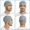 image:imageWTACTFUL 3Pack Breathable Cooling Skull Cap for Men Women Thin BeanieBlackwhitelinen Gray