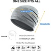 image:imageWTACTFUL 3Pack Breathable Cooling Skull Cap for Men Women Thin BeanieBlackwhitelinen Gray