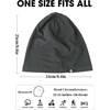 image:imageWTACTFUL 3Pack Soft Viscose Slouchy Beanie Skull Caps for Men and WomenBlackgraybrown