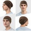 image:imageWTACTFUL 3Pack Soft Viscose Slouchy Beanie Skull Caps for Men and WomenBlackwhitebrown