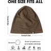 image:imageWTACTFUL 3Pack Soft Viscose Slouchy Beanie Skull Caps for Men and WomenBlackwhitebrown