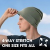 image:imageWTACTFUL Cooling Breathable Skull Cap Men Women Sweat Wicking 124 PackBlack  Deep Green