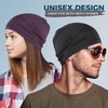 image:imageWTACTFUL Cooling Breathable Skull Cap Men Women Sweat Wicking 124 PackBlack  Deep Purple