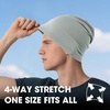 image:imageWTACTFUL Cooling Breathable Skull Cap Men Women Sweat Wicking 124 PackBlack  Light Gray