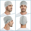 image:imageWTACTFUL Cooling Breathable Skull Cap Men Women Sweat Wicking 124 PackBlack  Light Gray