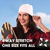 image:imageWTACTFUL Cooling Breathable Skull Cap Men Women Sweat Wicking 124 PackBlack  White