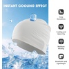 image:imageWTACTFUL Cooling Breathable Skull Cap Men Women Sweat Wicking 124 PackBlack  White
