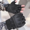 image:imageWTACTFUL Fingerless Tactical Gloves Men Women Breathable Reinforced PalmBlack  Fingerless