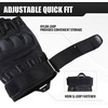 image:imageWTACTFUL Fingerless Tactical Gloves Men Women Breathable Reinforced PalmBlack  Fingerless