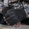 image:imageWTACTFUL Fingerless Tactical Gloves Men Women Breathable Reinforced PalmBlack  Fingerless