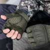 image:imageWTACTFUL Fingerless Tactical Gloves Men Women Breathable Reinforced PalmGreen  Fingerless