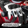 image:imageWTACTFUL Goatskin Carbon Motorcycle Gloves Touchscreen Men WomenBlack