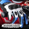image:imageWTACTFUL Goatskin Carbon Motorcycle Gloves Touchscreen Men WomenBlue