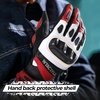 image:imageWTACTFUL Goatskin Carbon Motorcycle Gloves Touchscreen Men WomenRed