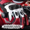 image:imageWTACTFUL Goatskin Carbon Motorcycle Gloves Touchscreen Men WomenRed
