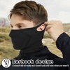 image:imageWTACTFUL Ski Mask Neck Gaiter Warmer Balaclava Half Face Mask Men WomenExtra Long Style  BlackBlack