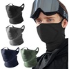 image:imageWTACTFUL Ski Mask Neck Gaiter Warmer Balaclava Half Face Mask Men WomenExtra Long Style  BlackGray
