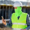 image:imageWTACTFUL Summer Balaclava Face Mask Men UPF50 Breathable Sun ProtectionBlack Fluorescent Green  Orange
