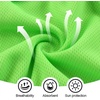 image:imageWTACTFUL Summer Balaclava Face Mask Men UPF50 Breathable Sun ProtectionBlack Fluorescent Green  Orange