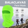 image:imageWTACTFUL Summer Balaclava Face Mask Men UPF50 Breathable Sun ProtectionBlack Fluorescent Green  Orange