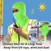 image:imageWTACTFUL Summer Balaclava Face Mask Men UPF50 Breathable Sun ProtectionFluorescent Green 3pcs