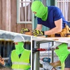 image:imageWTACTFUL Summer Balaclava Face Mask Men UPF50 Breathable Sun ProtectionFluorescent Green 3pcs