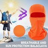 image:imageWTACTFUL Summer Balaclava Face Mask Men UPF50 Breathable Sun ProtectionFluorescent Orange 3pcs