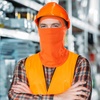 image:imageWTACTFUL Summer Balaclava Face Mask Men UPF50 Breathable Sun ProtectionFluorescent Orange 3pcs