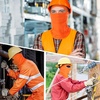 image:imageWTACTFUL Summer Balaclava Face Mask Men UPF50 Breathable Sun ProtectionFluorescent Orange 3pcs