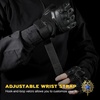 image:imageWTACTFUL Tactical Fingerless Gloves Men Women Breathable AntiSlip Black