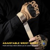 image:imageWTACTFUL Tactical Fingerless Gloves Men Women Breathable AntiSlip Brown