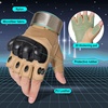 image:imageWTACTFUL Tactical Fingerless Gloves Men Women Breathable AntiSlip Brown