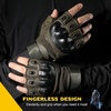 image:imageWTACTFUL Tactical Fingerless Gloves Men Women Breathable AntiSlip Green