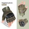 image:imageWTACTFUL Tactical Fingerless Gloves Men Women Breathable AntiSlip Green