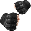 image:imageWTACTFUL Tactical Fingerless Gloves Men Women Breathable AntiSlipBlack