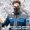 image:imageWTACTFUL Winter Neck Warmer Face Mask Windproof Breathable AntiFogAll Black  All Black
