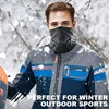 image:imageWTACTFUL Winter Neck Warmer Face Mask Windproof Breathable AntiFogAll Black  Black