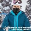 image:imageWTACTFUL Winter Neck Warmer Face Mask Windproof Breathable AntiFogAll Black  Green