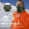 image:imageWTACTFUL Winter Neck Warmer Face Mask Windproof Breathable AntiFogAll Black  Green