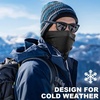 image:imageWTACTFUL Winter Neck Warmer Face Mask Windproof Breathable AntiFogAll Black