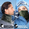image:imageWTACTFUL Winter Neck Warmer Face Mask Windproof Breathable AntiFogAll Green