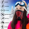 image:imageWTACTFUL Winter Neck Warmer Face Mask Windproof Breathable AntiFogBlack  Red