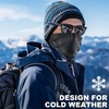image:imageWTACTFUL Winter Neck Warmer Face Mask Windproof Breathable AntiFogBlack  Red